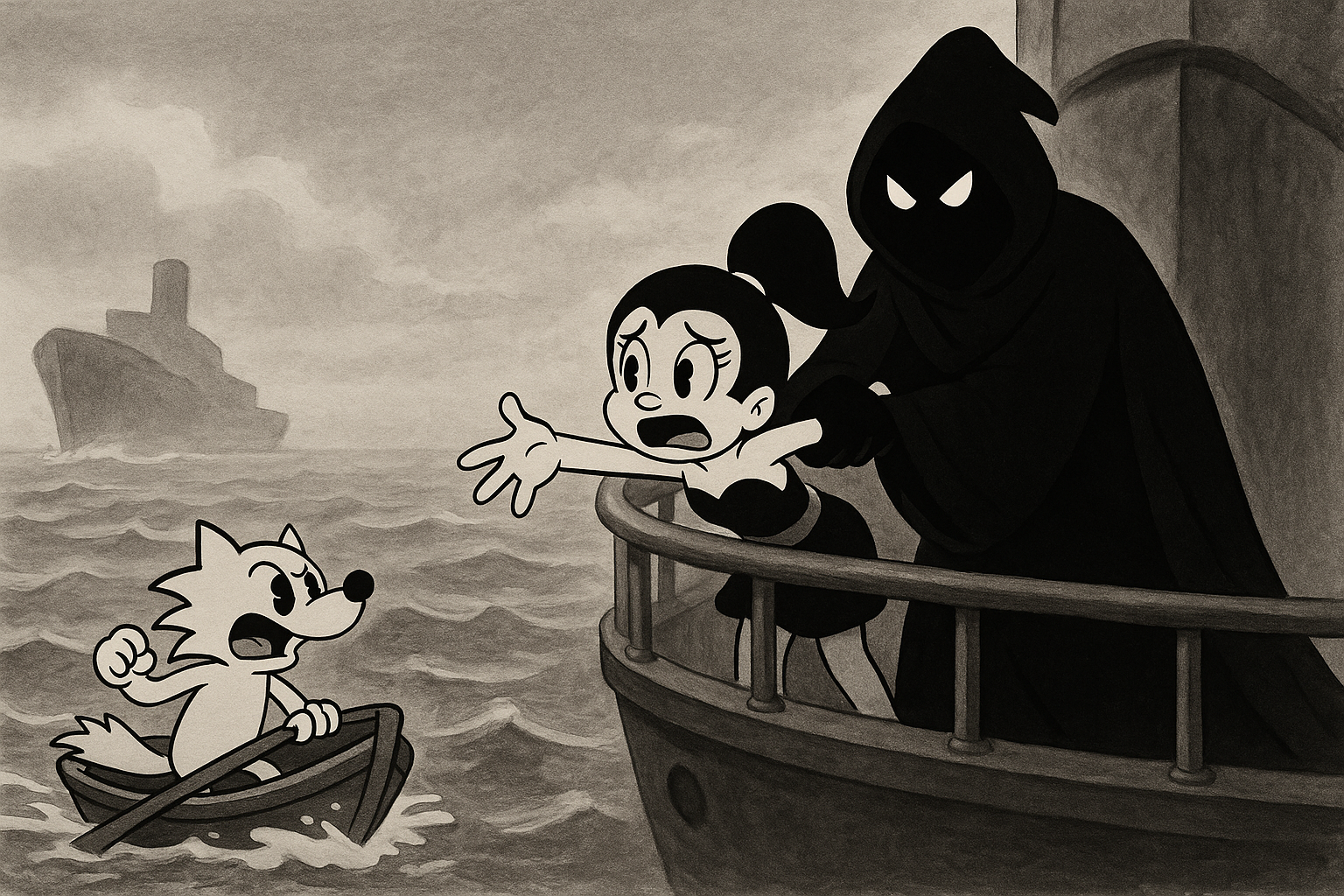 Taken Aboard! (1930) animation cel